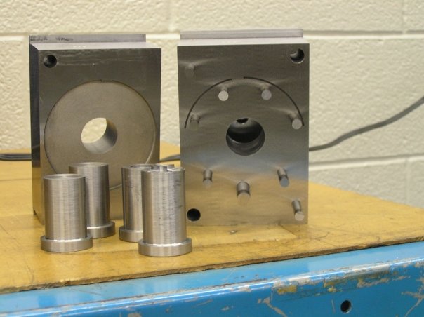 My injection mold, with removable cores